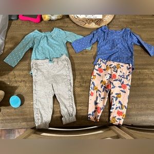 2 Sets Baby girl carters clothes